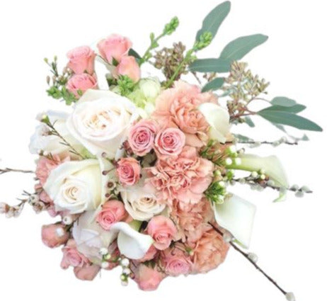 Luxury White and Peach Bouquet