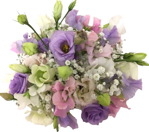 Pastel Precious Sweet Pea Bouquet