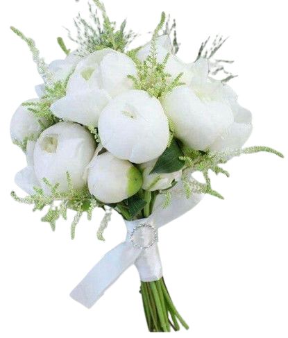 Peonies and White Astilbe Bridal Bouquet