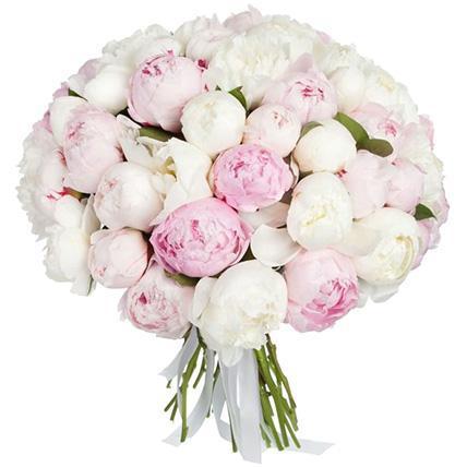 Luxury Pink & White Peonies Bouquet