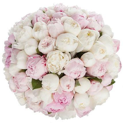Luxury Pink & White Peonies Bouquet