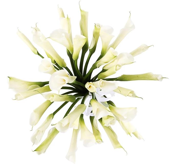 Luxury White Calla Lily Bridal Bouquet